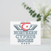 Northern Cyprus Rocks v2 Postkarte (Stehend Vorderseite)