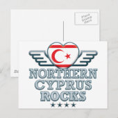Northern Cyprus Rocks v2 Postkarte (Vorne/Hinten)