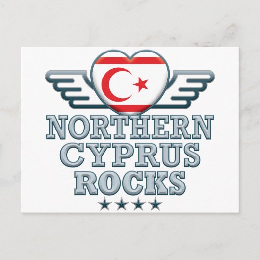 Northern Cyprus Rocks v2 Postkarte (Vorderseite)