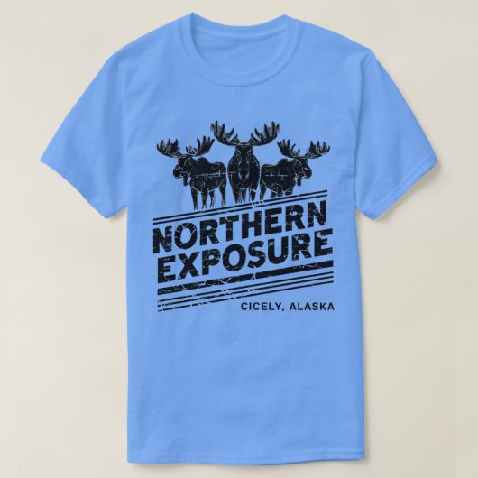 Northern Exposure abgenutztes Effektdesign T-Shirt (Design vorne)