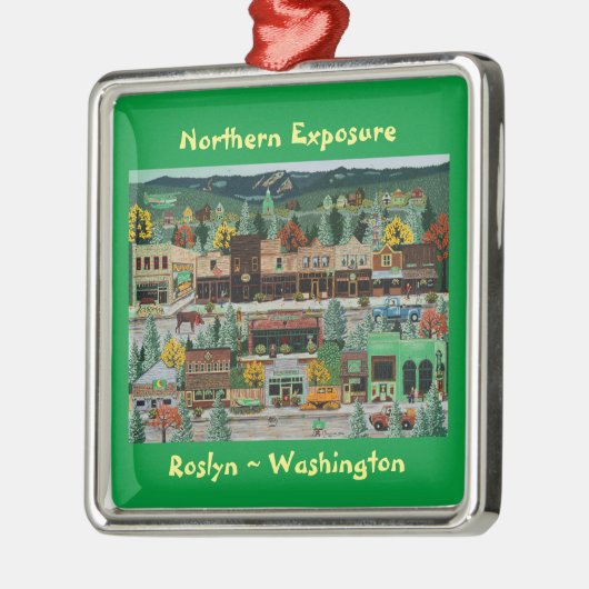 "Northern Exposure" ~ Roslyn, Washington Ornament Aus Metall (Links)