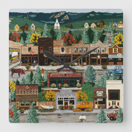 "Northern Exposure" ~ Roslyn, Washington Runde Wanduhr