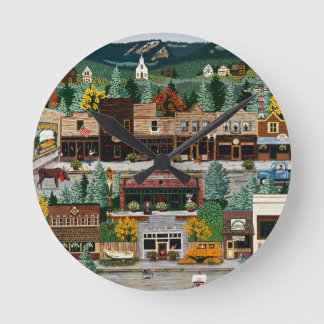 "Northern Exposure" ~ Roslyn, Washington Runde Wanduhr