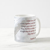 Northern Flicker Isaiah 1:18 KJV Kaffeetasse (VorderseiteRechts)