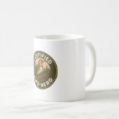 Northern Flicker Vintag Forest Abzeichen Kaffeetasse (VorderseiteRechts)