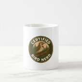 Northern Flicker Vintag Forest Abzeichen Kaffeetasse (Mittel)