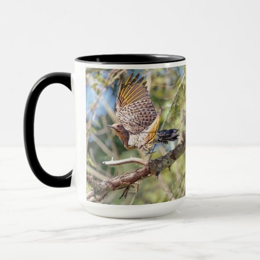 Northern Flicker Vogelbeobachtung Tasse (Links)