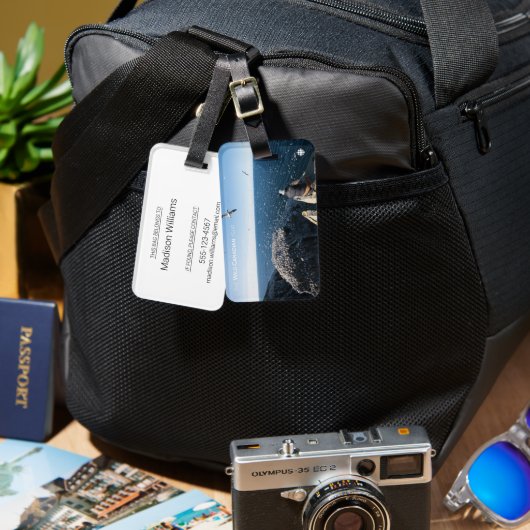 Northern Gannets Gepäckanhänger (Vorderseite & Rückseite)