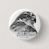 Northern Goshawk Button (Vorderseite)