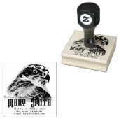 Northern Goshawk Gummistempel (Stempel)