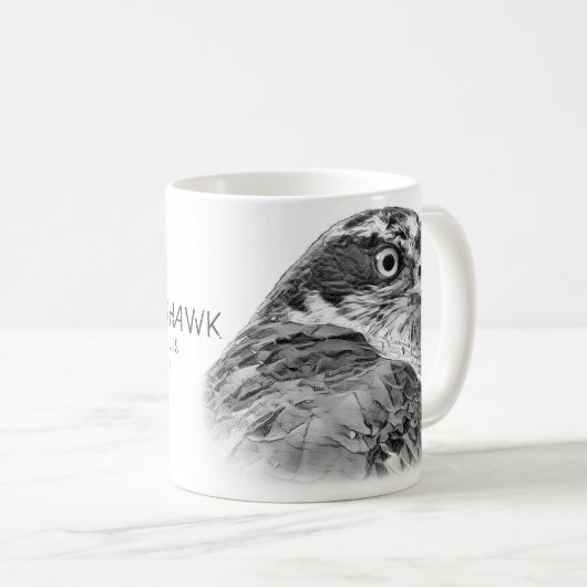 Northern Goshawk Kaffeetasse (VorderseiteRechts)
