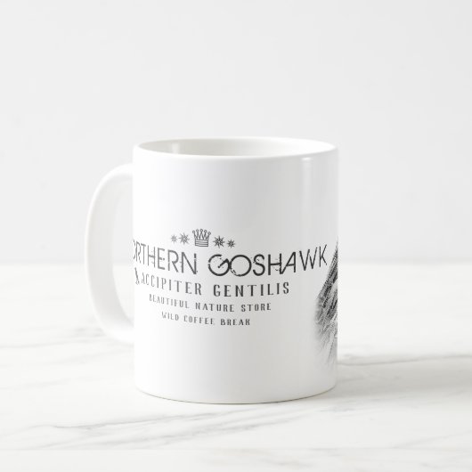 Northern Goshawk Kaffeetasse (Vorderseite Links)