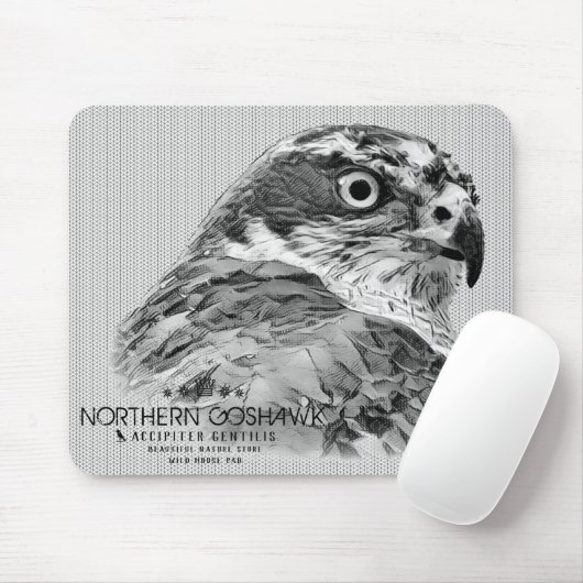 Northern Goshawk Mousepad (Mit Mouse)