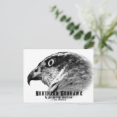 Northern Goshawk Postkarte (Stehend Vorderseite)