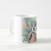 Northern Hawk Owl 060924AREF108 - Watercolor Kaffeetasse (Vorderseite Links)