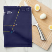 Northern Hemisphere Finding Polaris Geschirrtuch (Viertel Falte)