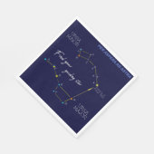 Northern Hemisphere Finding Polaris Serviette (Ecke)