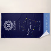 Northern Hemisphere Finding Polaris Strandtuch (Vorderseite)