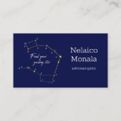 Northern Hemisphere Finding Polaris Visitenkarte (Vorderseite)