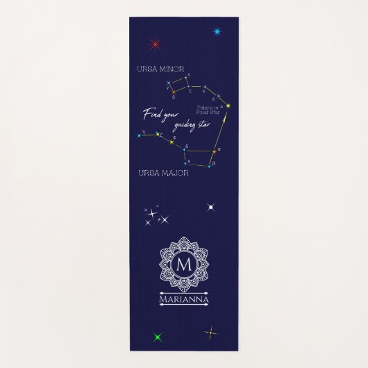 Northern Hemisphere Finding Polaris Yogamatte (Vorderseite)