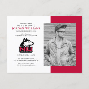 Northern Illinois Huskies   Abschluss Ankündigungspostkarte