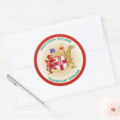 Northern Ireland Coat of Arms Circle Shape Runder Aufkleber (Umschlag)