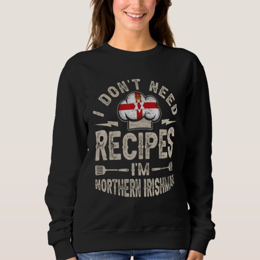 Northern Ireland Flag Proud Northern Irish people  Sweatshirt (Vorderseite)