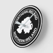Northern Ireland Runde Wanduhr (Winkel)