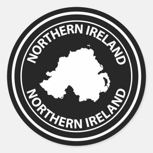 Northern Ireland Runder Aufkleber (Vorderseite)