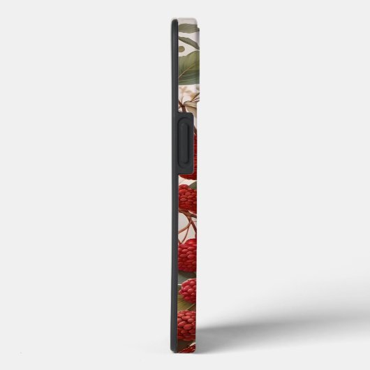 Northern Kardinal Bird Red Berries Case-Mate iPhone Hülle (Rückseite / Rechts)