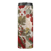 Northern Kardinal Bird Red Berries Thermosbecher (Rückseite)