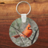 Northern Kardinal Bird Schlüsselanhänger (Vorderseite)