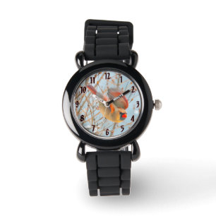 Northern Kardinal Flying - Original Fotografie Armbanduhr
