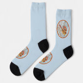 Northern Kardinal Flying - Original Fotografie Socken (Linkes Detail)