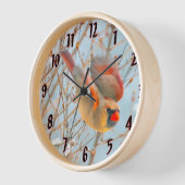 Northern Kardinal Flying - Original Fotografie Uhr (Winkel)