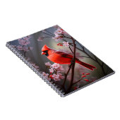 Northern Kardinal Ohio Red Bird Art Notebook Notizblock (Rechte Seite)