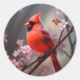 Northern Kardinal Ohio Red Bird Stickers
