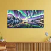 Northern Light (Aurora Borealis) Leinwanddruck (Insitu (Wohnzimmer))