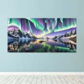 Northern Light (Aurora Borealis) Leinwanddruck (Insitu (Holzboden))
