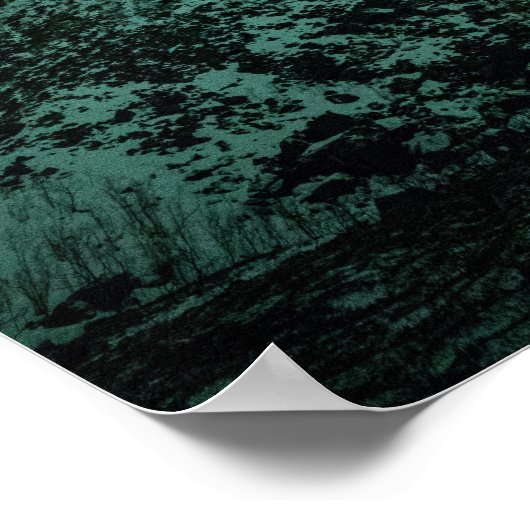 Northern Light in Norwegen Poster (Ecke)