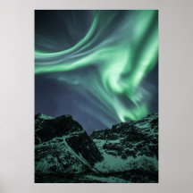 Northern Light in Norwegen Poster