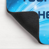 Northern Light Stars blau + Ihr Text & Ideen Mousepad (Ecke)