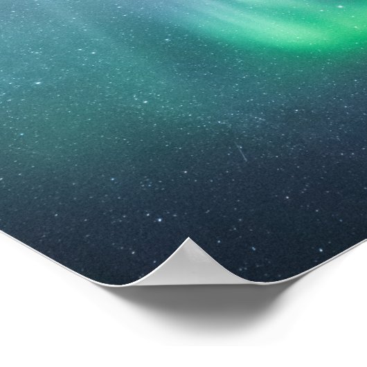 Northern Light Trees Poster (Ecke)