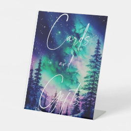 Northern Light Wedding Cards & Gifts Pedestzeichen Sockelschild