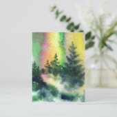 "Northern Lights #1" Landstraßen Postkarte (Stehend Vorderseite)