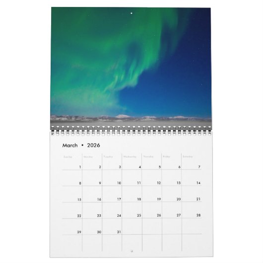 Northern Lights 2020 - Medium Calendar Kalender (Mär 2026)