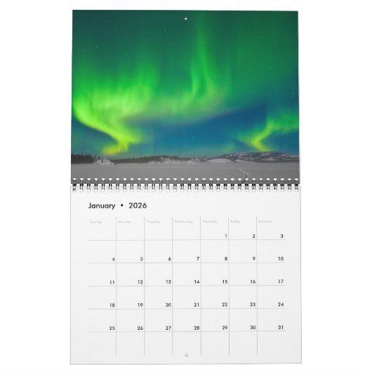 Northern Lights 2020 - Medium Calendar Kalender (Jan 2026)