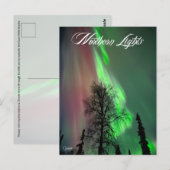 Northern Lights 2 - Postcard Postkarte (Vorne/Hinten)