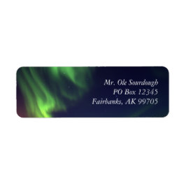 Northern Lights Address Label