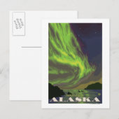 Northern Lights and Orcas - Wrangell, Alaska Postkarte (Vorne/Hinten)